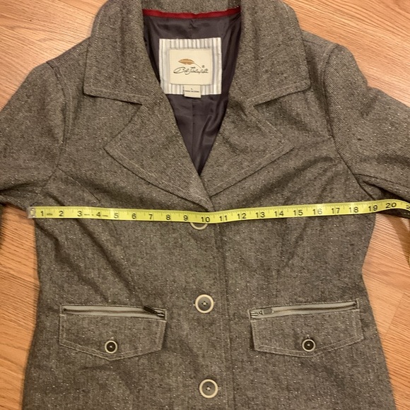 Vintage Grey Tweed Sparkly Light Coat/Jacket - Picture 13 of 16